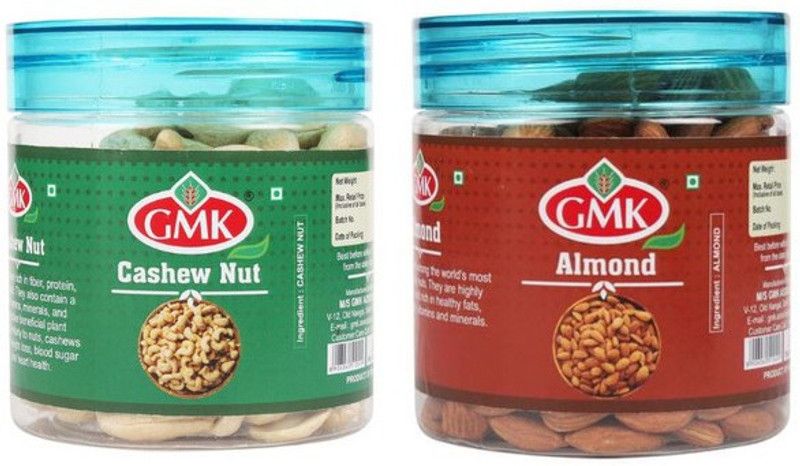 GMK Cashew 250GM And Almond 250g Cashews, Almonds  (2 x 250 g)