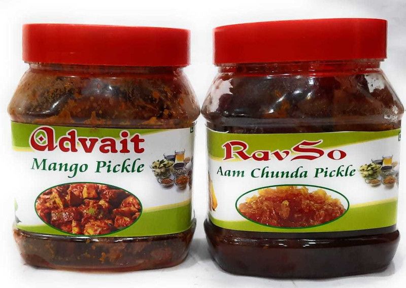 Ravso 500+500 Aam Chunda Mango Pickle Combo Pack Mango Pickle  (2 x 0.5 kg)