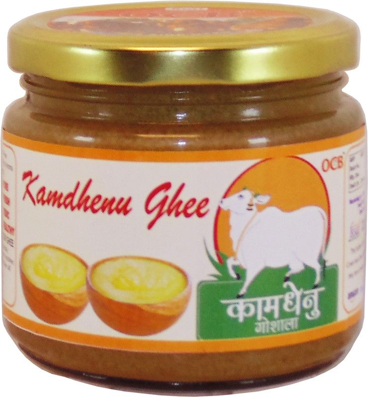 OCB Kamdhenu Ghee Premium Desi Ghee| Bilona | Curd Bengali Ghee 250 g Glass Bottle