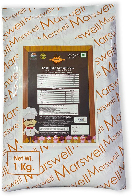 marswell99 Eggfree Cake Rusk Concentrate|1kg 1 kg