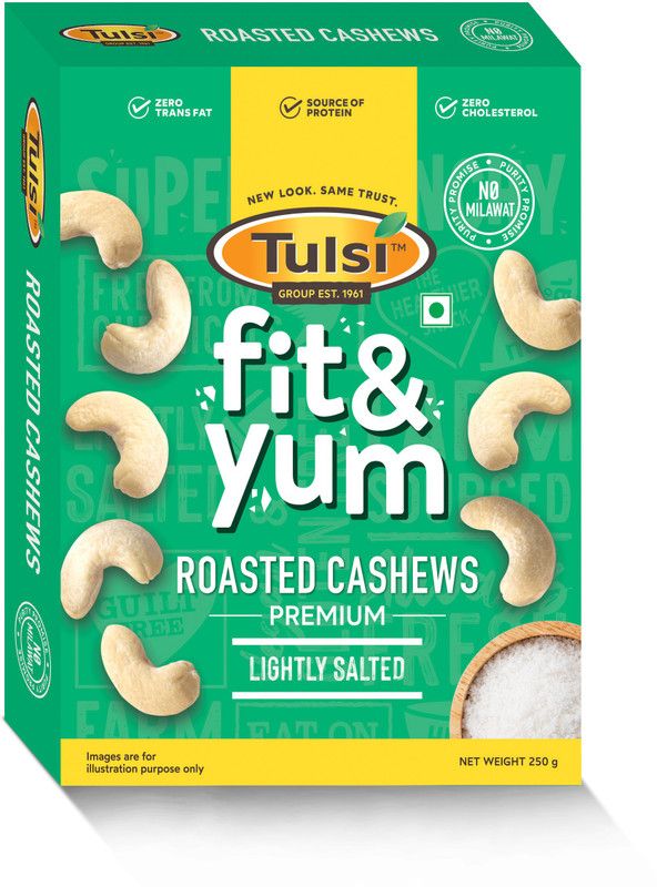 Tulsi Roasted Premium Lightly Salted Cashews  (250 g)