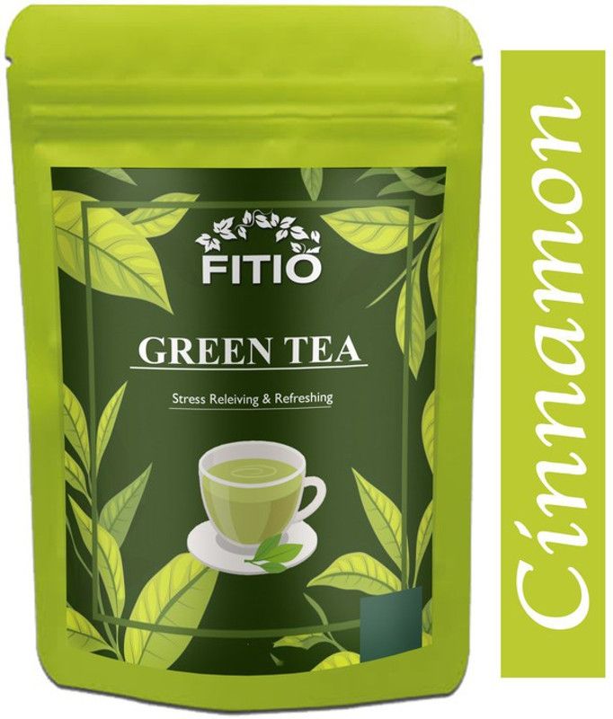 FITIO Green Tea for Weight Loss | 100% Natural Green Loose Leaf Tea | Cinnamon Flavor Green Tea Pouch Pro (T294) Green Tea Pouch  (1400 g)