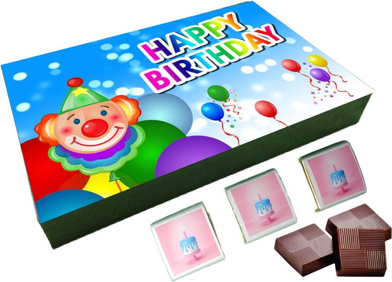 RUN TOY HAPPY BIRTHDAY(60), 12pcs Chocolate Gift Box, (12 Cavity) Truffles  (12 Units)