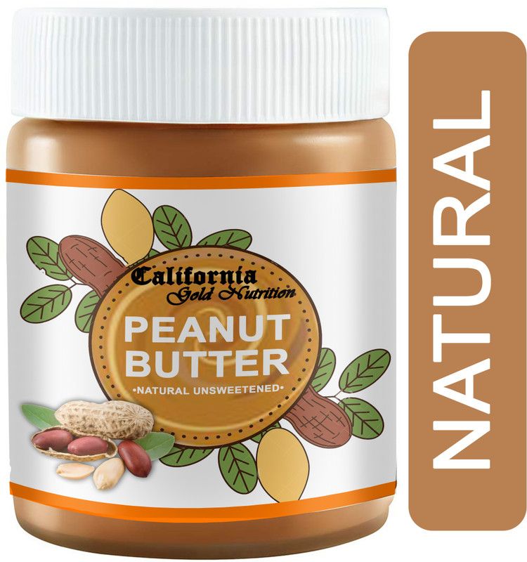 California Gold Nutrition Natural Unsweetened Peanut Butter 900g Pack Of 2 | Rich in Protein Pro 900 g  (Pack of 2)