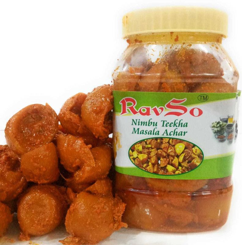 Ravso Nimbu khatta Lal mirch Red Chilli, Lemon Pickle  (0.5 kg)