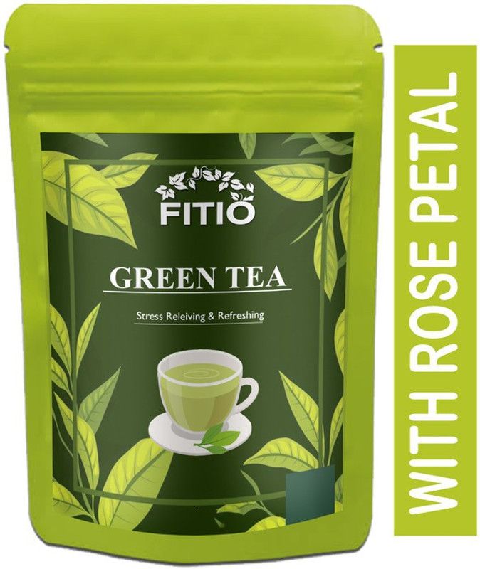 FITIO Green Tea for Weight Loss | 100% Natural Green Loose Leaf Tea | Pure Green Tea with No Additives Unflavoured Green Tea Pouch Advanced (T1191) Green Tea Pouch  (800 g)