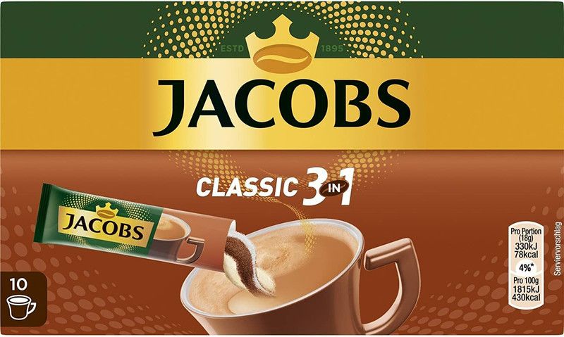 Jacobs Classic 3 In 1 Instant Coffee  (180 g)