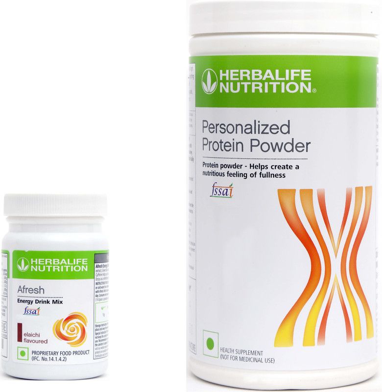 HERBALIFE Nutrition Personalised Protein Powder (400G) + AFRESH ELAICHI Combo  (400+50 G)