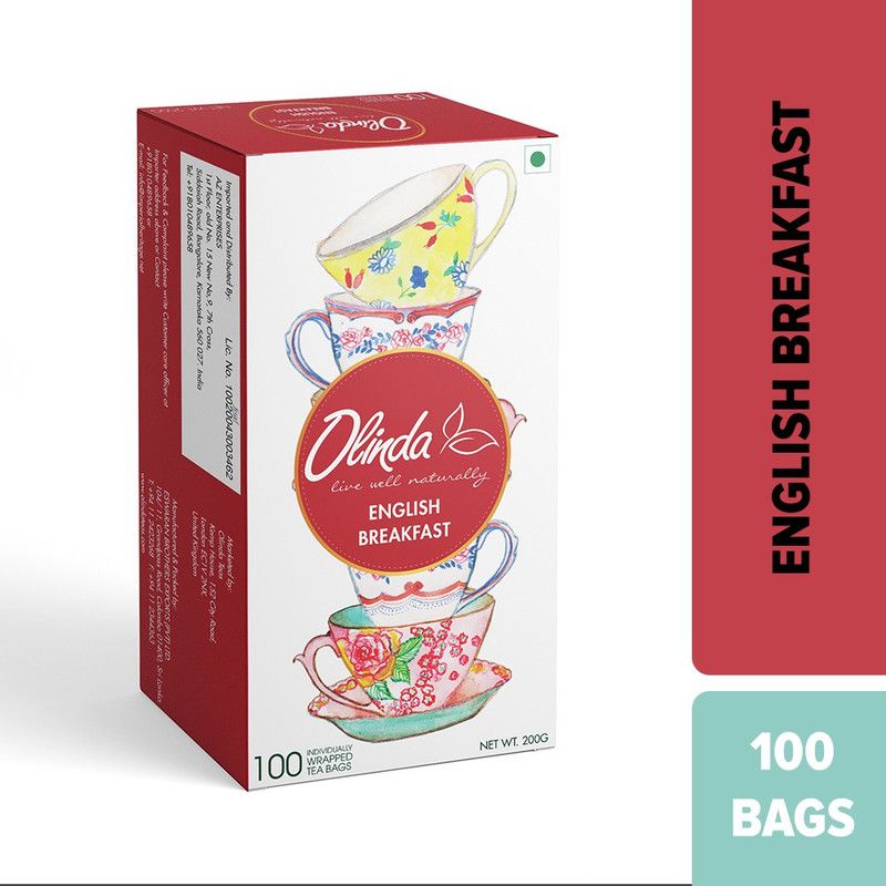 Olinda English Breakfast Tea Bags Box  (200 g)