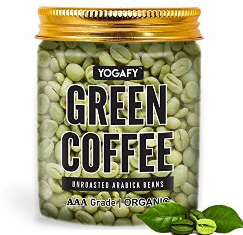 YOGAFY Organic Green Coffee Beans For Immunity & Health Building (300 Gram) Coffee Beans  (300 g, Green Coffee Flavoured)