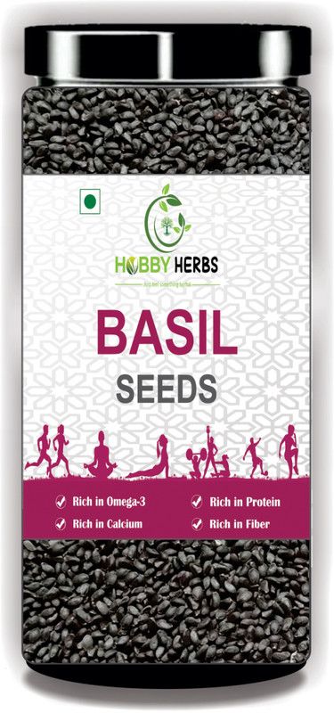 Hobby Herbs Basil Seeds 200g | Healthy Seeds for weight loss | Raw Basil Seeds Basil Seeds  (200 g)