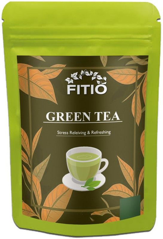 FITIO Green Tea for Weight Loss | 100% Natural Green Loose Leaf Tea | Pure Green Tea with No Additives Unflavoured Green Tea Pouch Pro (T122) Green Tea Pouch  (1800 g)