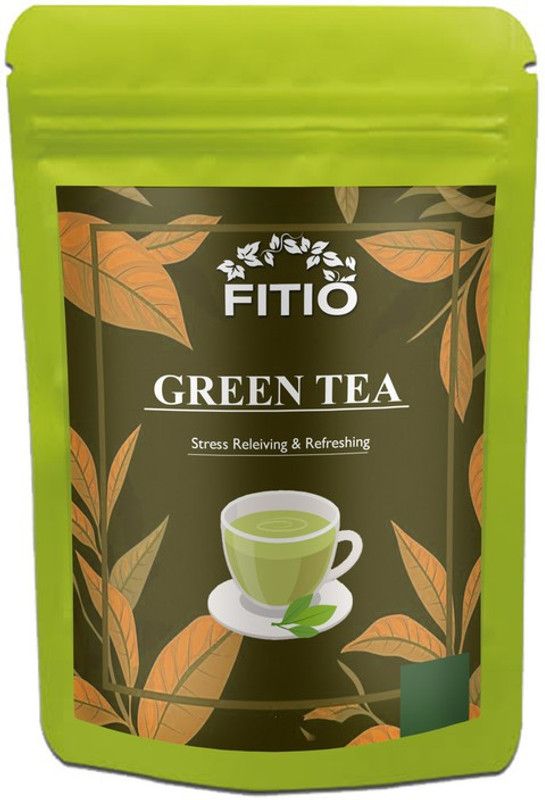 FITIO Green Tea for Weight Loss | 100% Natural Green Loose Leaf Tea | Pure Green Tea with No Additives Unflavoured Green Tea Pouch Premium (T119) Green Tea Pouch  (1400 g)