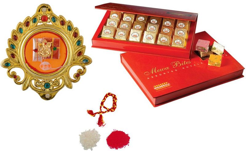 Bikano Bhai Dooj thali with Mewa Bites Combo  (400gm)