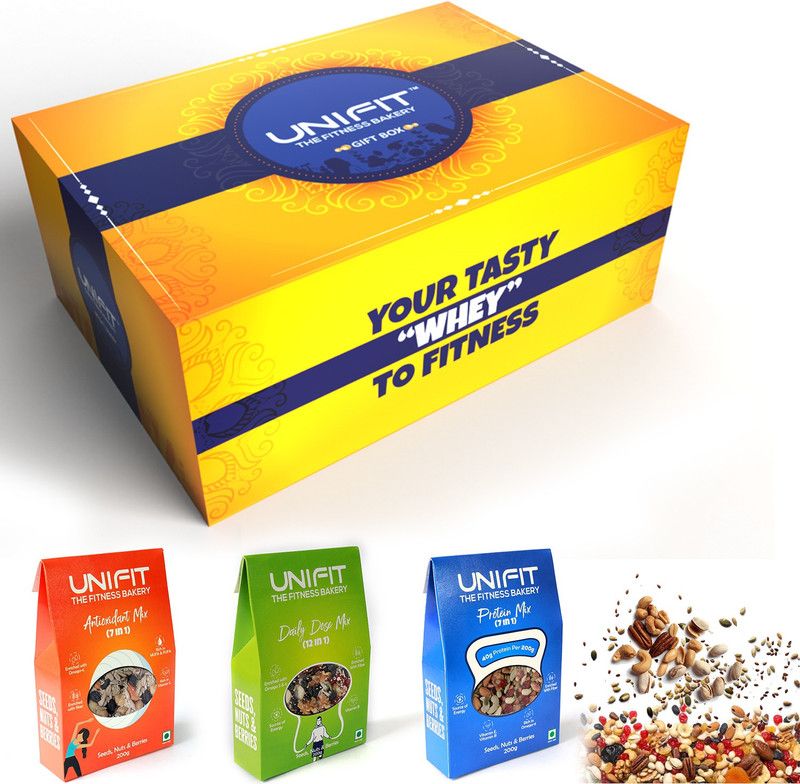 Unifit Diwali Healthy Gift Box for Family and Friends | Goodness of Seed Mixes Combo  (3)