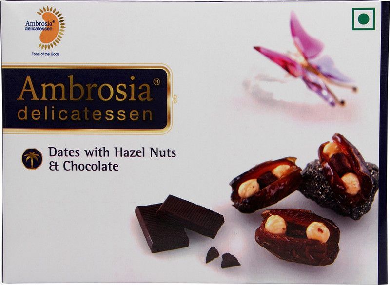 AMBROSIA DELICATESSEN Dates with Hazel Nuts and Chocolate Dates  (250 g)