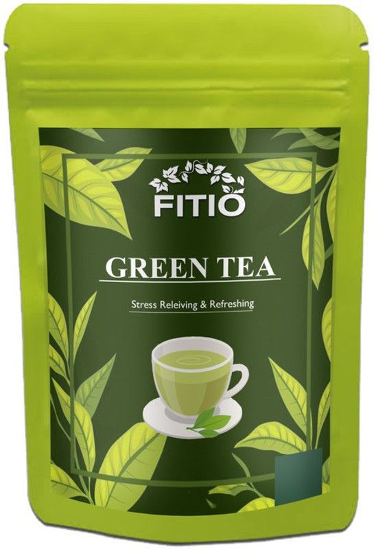 FITIO Green Tea for Weight Loss | 100% Natural Green Loose Leaf Tea | Pure Green Tea with No Additives Unflavoured Green Tea Pouch (T130) Green Tea Pouch  (275 g)