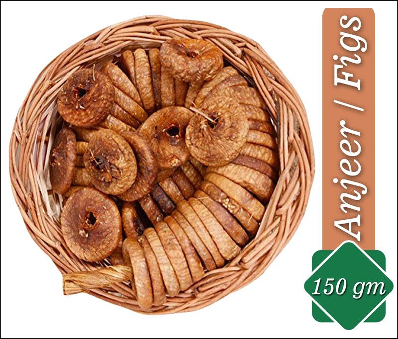 Vainy Store Dried Afghani Anjeer | Dried Figs Ajnir | Low in calories and Fat Free | (150g) Figs  (150 g)