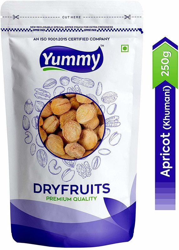 Yummy Premium Khumani Apricots/Dry Fruits Apricots  (250 g)