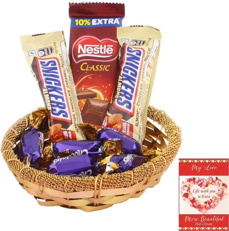 SurpriseForU Valentines Day Chocolate Gift | Valentine Gift With Love Card | 223 Combo  (Chocolates & Love Card)