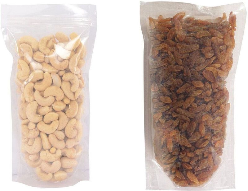 LOF Fresh Cashews Raisins Combo Pack (kaju, kishmish) Assorted Nuts  (2 x 250 g)