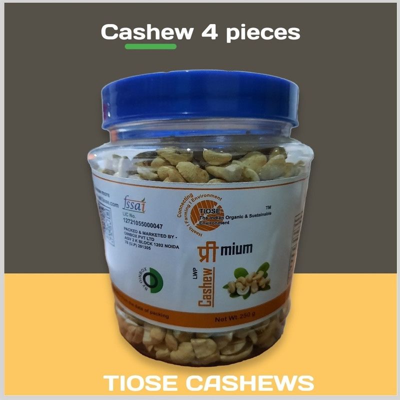 TIOSE Cashew 4 Piece bites (Fresh & Delicious) Cashews  (250 g)