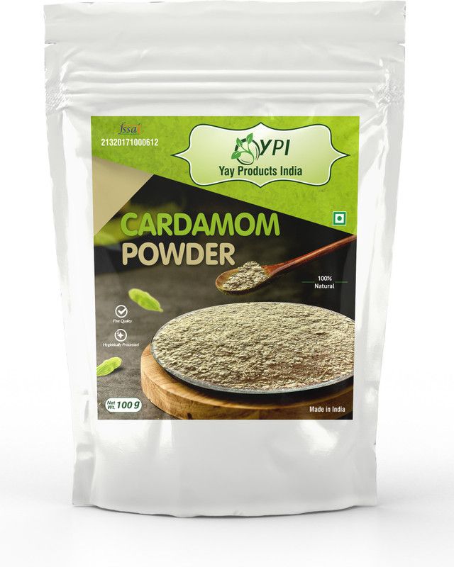YPI NATURAL KERALA CARDAMOM SEED EALICHI POWDER  (100 g)