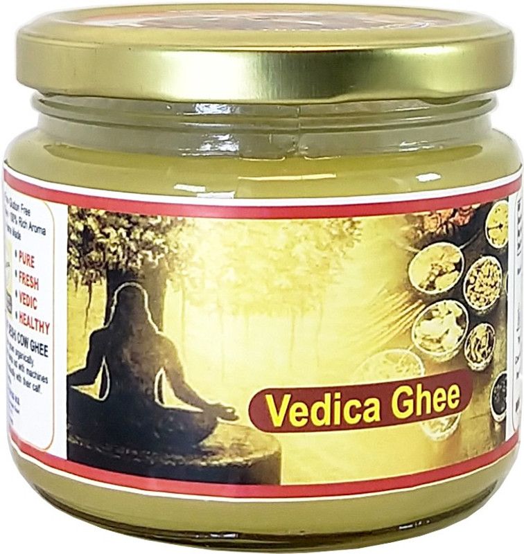 OCB Vedica Ghee Indian Cow Ghee Made From Desi Cow Milk Ghee 250 g Glass Bottle