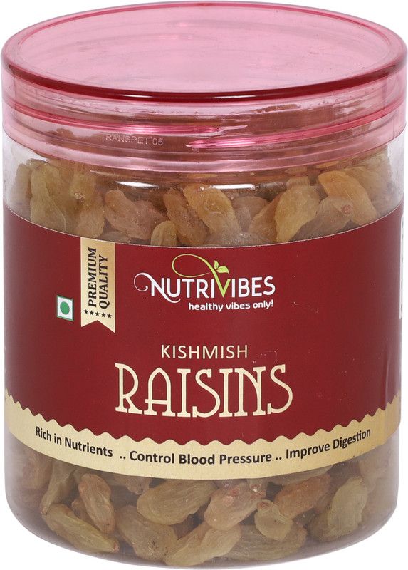 Nutrivibes Premium Health Green Raisins (Kishmish) Raisins  (500 g)