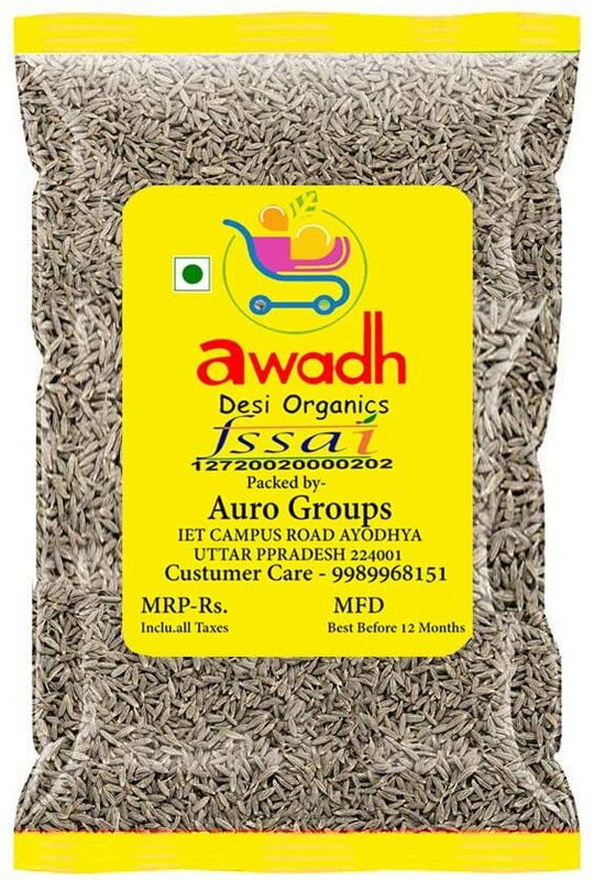Awadh Organic Pure Natural Jeera Whole Cumin Seed  (200 g)