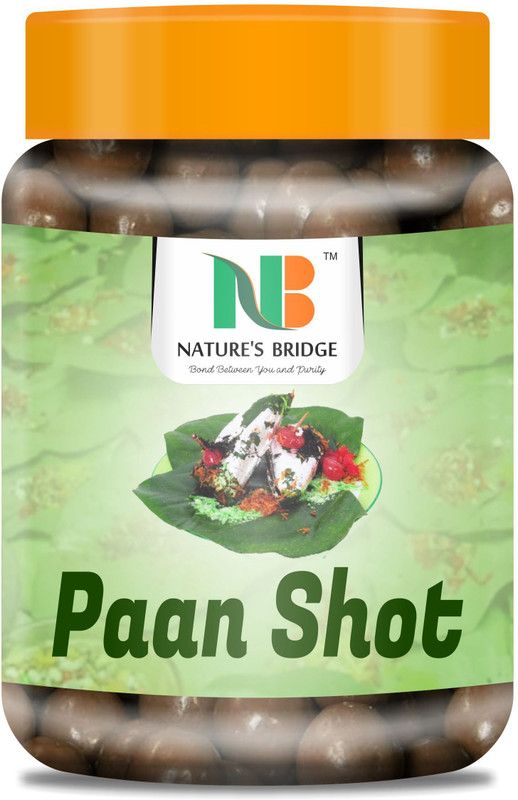 Nature's Bridge Pan Shots (Instant Paan, Mouth Freshener, Mukhwas) Pan Flavor Candy / Paan Shots / Pan Laddu - 450 Gm Jar Paan Candy  (450 g)