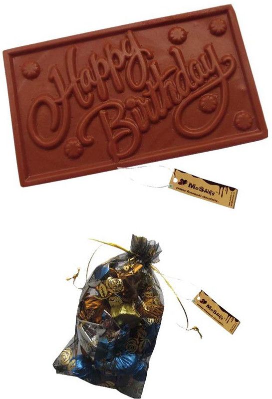 Moshiks BIRTHDAY+POUCH(100 G) COMBO Bars  (300 g)