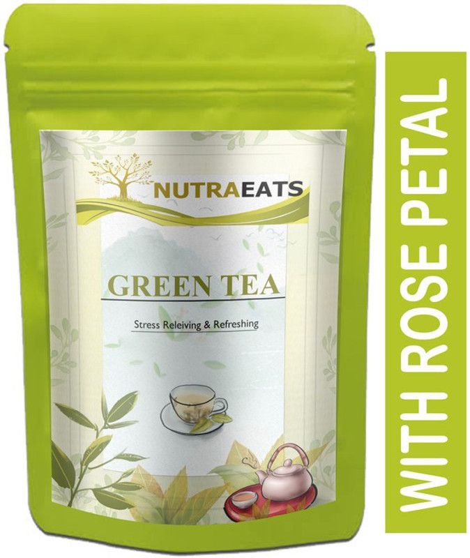 NutraEats Green Tea for Weight Loss | 100% Natural Green Loose Leaf Tea | Pure Green Tea with No Additives Unflavoured Green Tea Pouch Ultra (T1134) Green Tea Pouch  (400 g)