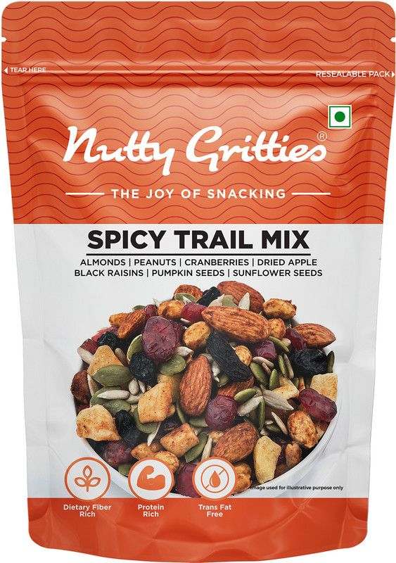 Nutty Gritties Spicy Trail Mix Assorted Nuts  (200 g)