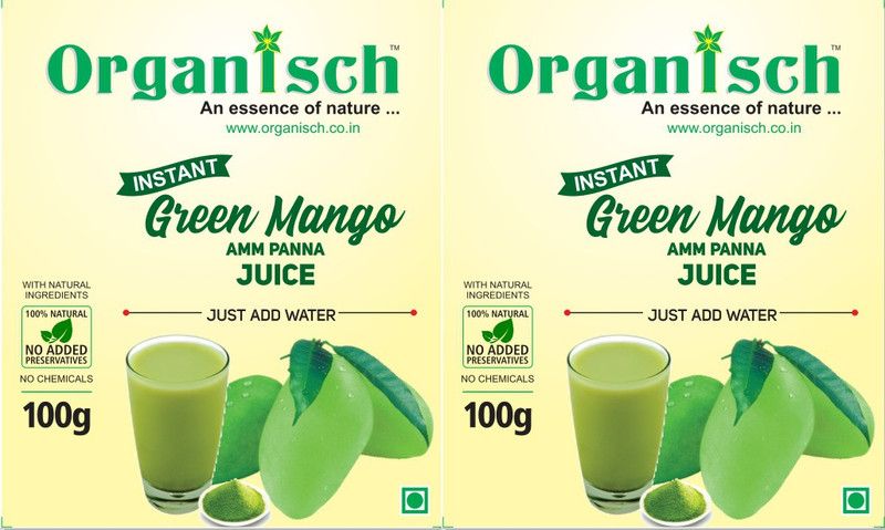 Organisch Green Mango Panna 200 gm (Set of 2 x 100 gm)  (2 x 100 ml)
