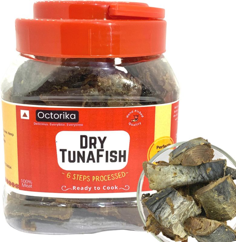 Octorika Dry Tuna Fish / Surra Fish - Cleaned Slices 200 g  (Pack of 1)