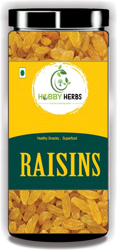 Hobby Herbs Raisins 200g Kishmish | Long Raisins sweet | Dry Grapes Raisins  (200 g)