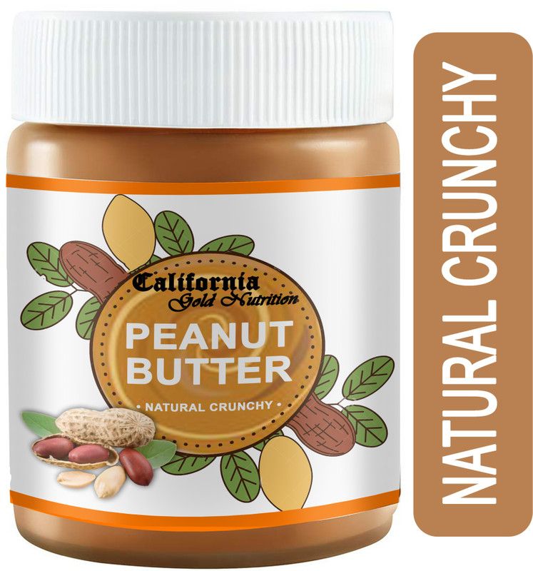 California Gold Nutrition Natural Crunchy Peanut Butter 800g Pack Of 2 | Rich in Protein 800 g  (Pack of 2)