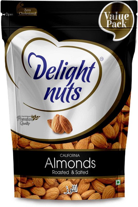 Delight nuts California Almonds (Roasted & Salted)- 750gm (Value Pack) Almonds  (750 g)