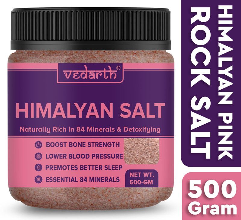 Vedarth Himalayan Pink Rock Salt Organic for weight loss & Daily Healthy Cooking Himalayan Rock Salt  (500 g)