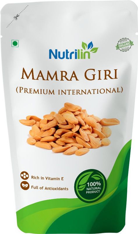Nutrilin Mamra Giri Almonds, Real Mamra Badam Grade-AAA Quality & Bold Size Almonds  (500 g)