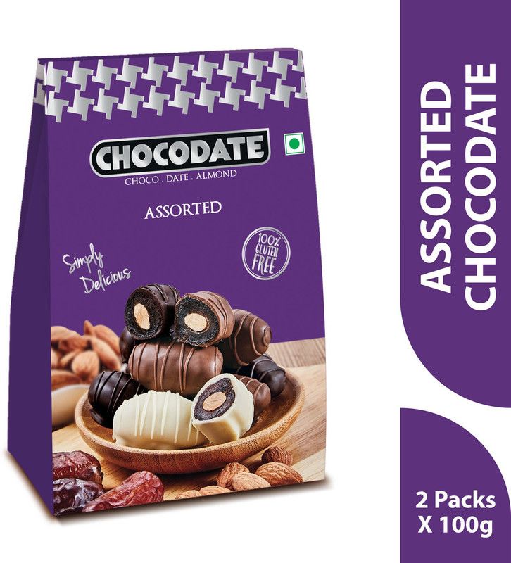 Chocodate Assorted , 100gm Box (Pack of 2) Bars  (2 x 100 g)