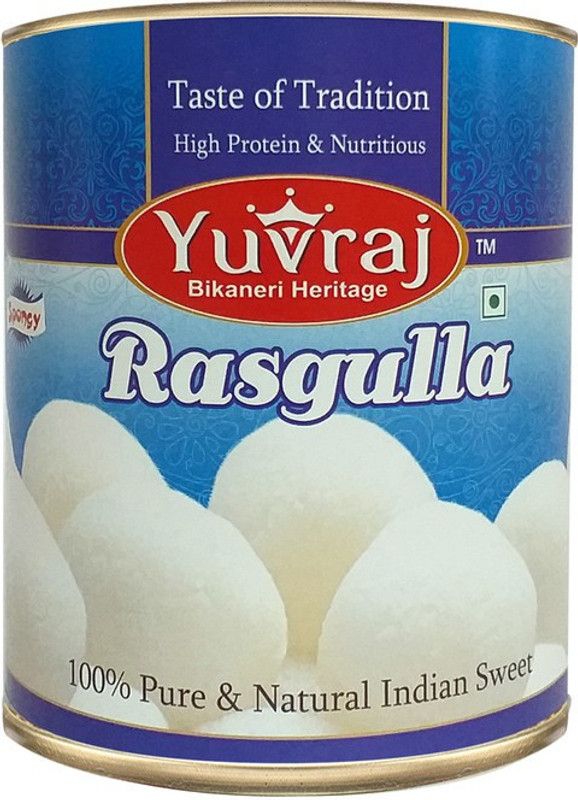 Yuvraj Food Product Rasgulla famous Bikaneri sweets 1 kg Tin pack Tin  (1000 g)
