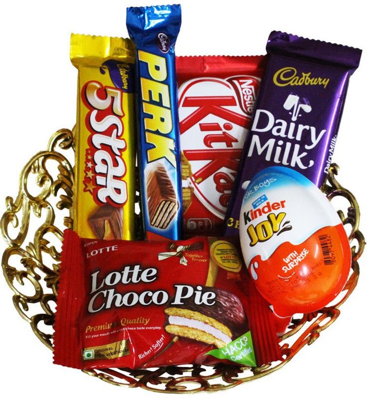SurpriseForU Chocolate Gift | Delectabale Chocolate Gift Hamper Combo  (Tray-Lotte-KinderJoy-Perk-Kitkat-5Star-DairyMilk-5Choclairs)