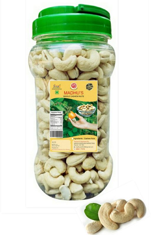 Madhus W320 Cashews 500 Cashews  (500 g)