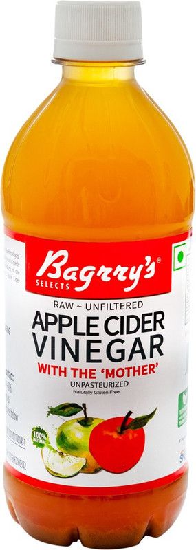 Bagrry's Apple Cider Vinegar 500ml- With Mother, Raw, Unfiltered & Unpasteurized Vinegar  (500 ml)