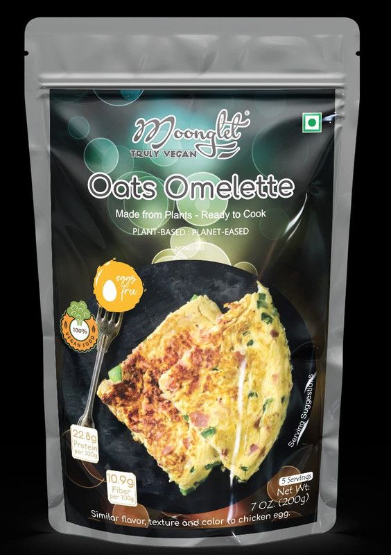 moonglet Oats Omelette Mix - Vegan | High Protein | Pancake Alternative 400 g