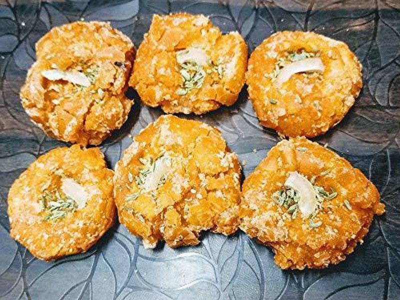 JEET by KSHS Jaggery Peda With Peanuts, Coconut & Saunf 900 GRAMS Block Jaggery  (900 g)