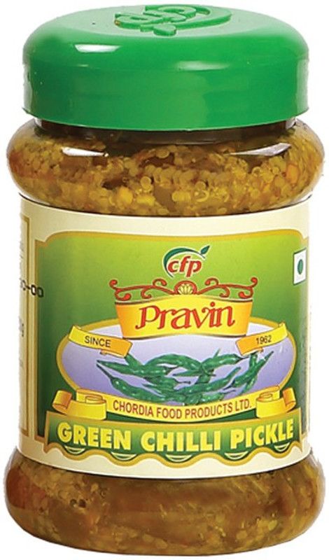 pravin Green Chilli Pickle / Achar 200g Jar - Pack of 2 Green Chilli Pickle  (2 x 200 g)