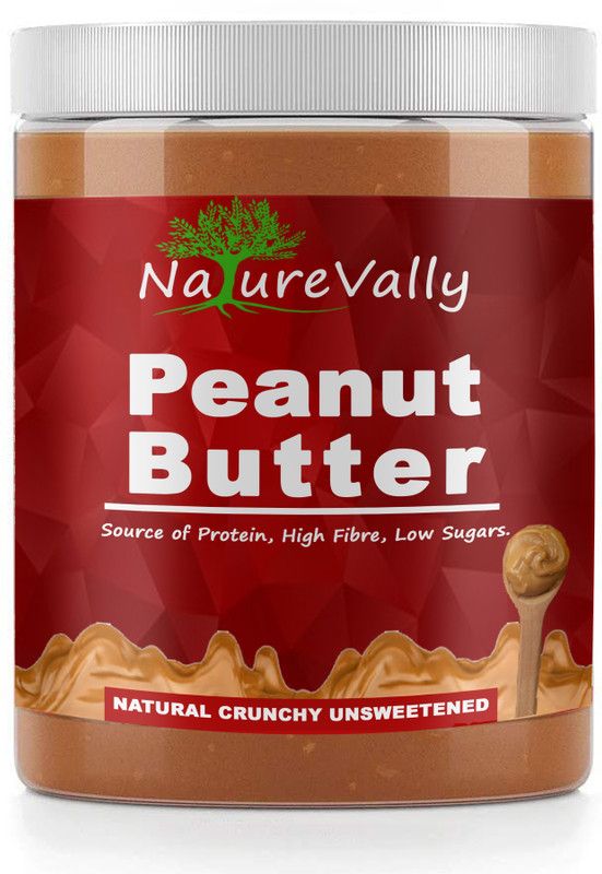 NatureVally Natural Crunchy Unsweetened Peanut Butter 425g | Rich in Protein Ultra 425 g